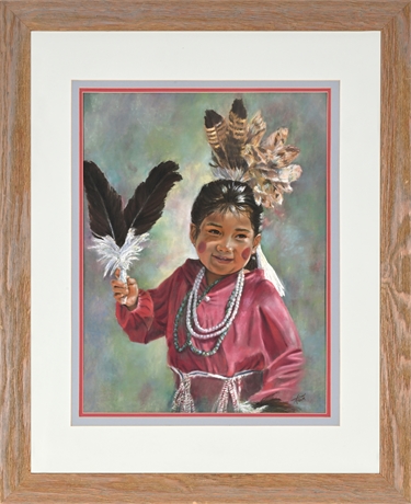 Ann Peck “Little Fancy Dancer” — Original Pastel
