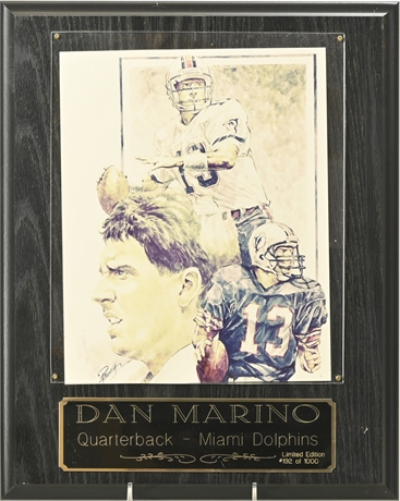 Dan Marino Limited Edition Plaque