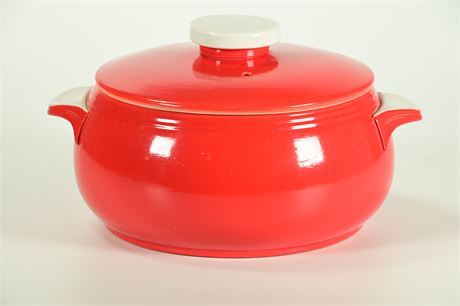Hall Superior Kitchenware With Lid Stoneware Bean Pot