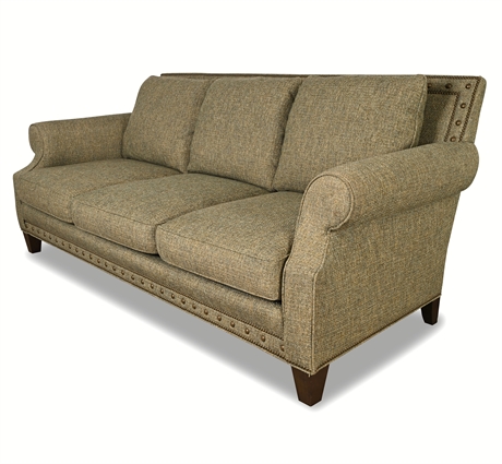 Sherrill Handcrafted Sofa – Down‑Filled Comfort, Nailhead Elegance, Made in USA