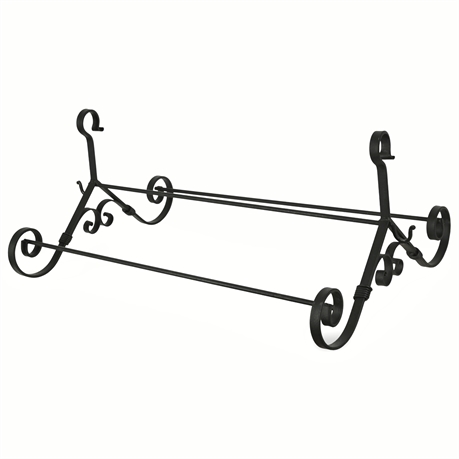 Provence Style Wrought Iron Triple Bar Pot Rack