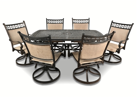 Garden Treasure Classics 7-Piece Cast Aluminum Patio Dining Set