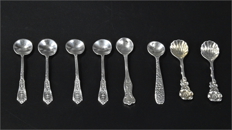 Vintage Sterling Silver Salt Spoons