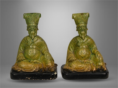 Pair Borghese Chinoiserie Bookends
