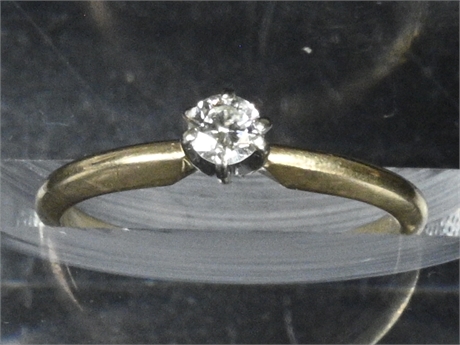 14K .20Ct Diamond Ring