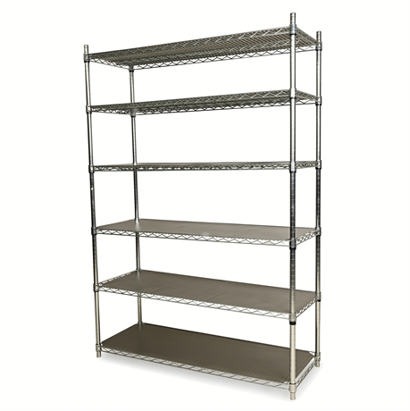 70" Seville Classics NSF 6-Tier Steel Shelving