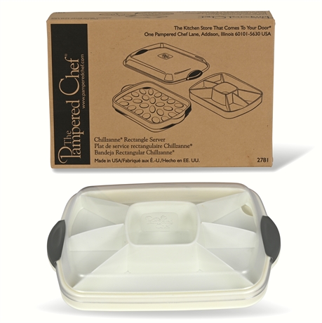 The Pampered Chef Chillzanne Rectangle Server