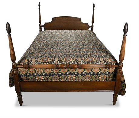 Antique Mahogany Full Four Poster Bed