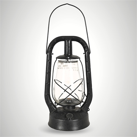 Dietz “Monarch” Kerosene Lantern, Maker Marked, Glass Globe, c.1930s–40s