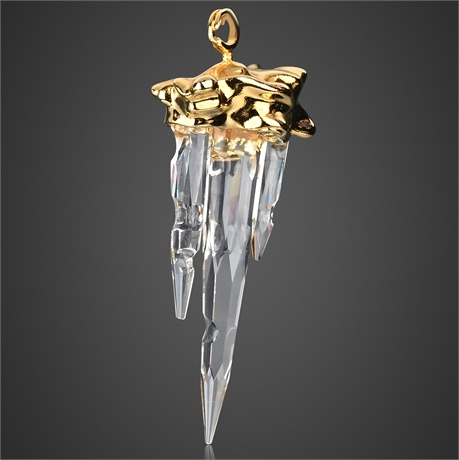 Swarovski Crystal Memories Icicle Ornament 211087 w/ Box & Papers