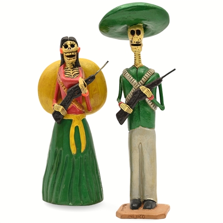 Mexican Zapatista Skeleton Figurines – Hernández López