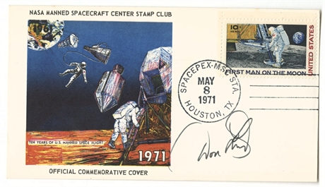 Don Lind Signed 1971 SPACEPEX NASA Manned Spacecraft Center Cover