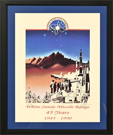 White Sands Missile Range Limited Edition Signed Poster