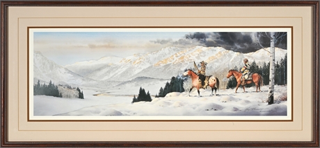 Mark Silversmith “Crest of Winter” Signed LE Print #516/750, Framed
