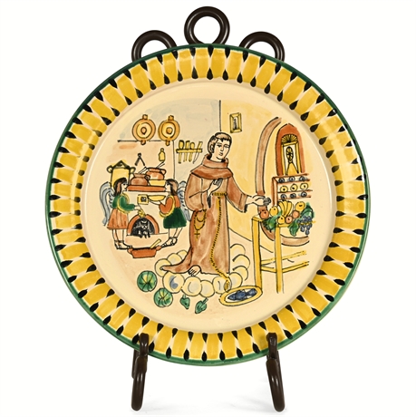 St. Francis Plate with Iron Stand