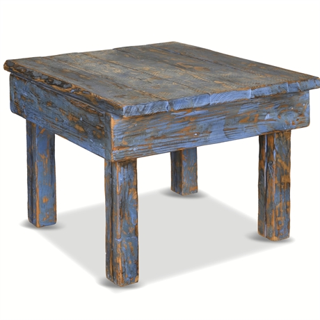 Rustic Chunky Patio Side Table