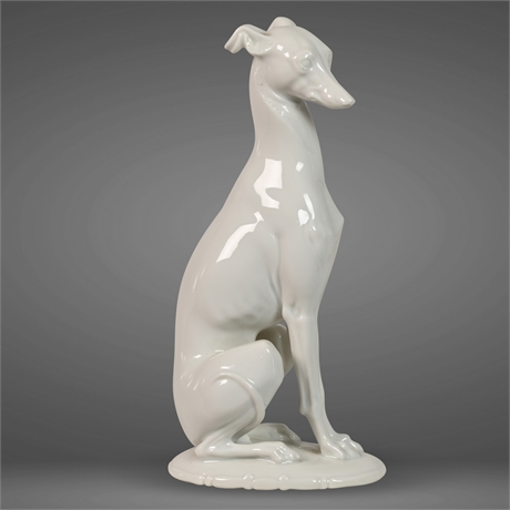 Vintage Rosenthal Bavaria Porcelain T Karner Greyhound Whippet Dog Figure