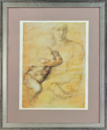 Framed Michelangelo Print