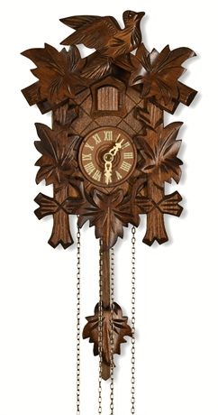 German Cuckoo Black Forest Wall Clock