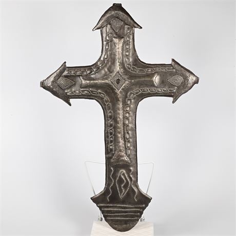 Hammered Tin Cross