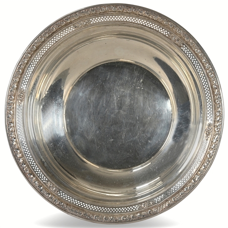 Wallace Sterling Silver Pierced Centerpiece Bowl