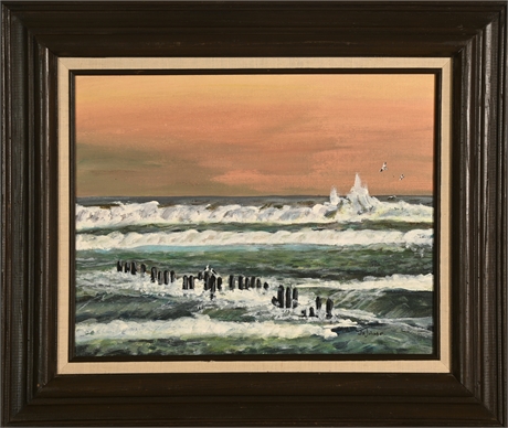 "Sea Scape" Original Acrylic by Jo Johnson