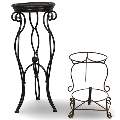 Three Iron Plant Stands