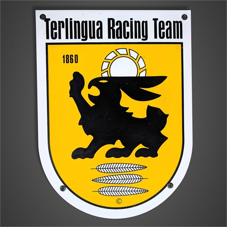 Terlingua Racing Team Steel Sign Shelby Rabbit Crest