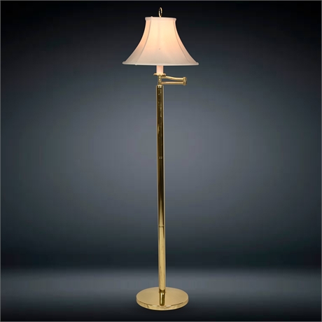 59" Brass Floor Lamp