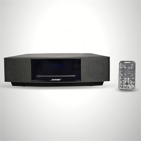 Bose Wave Music System IV — Black, Maker Marked, Remote, Manual