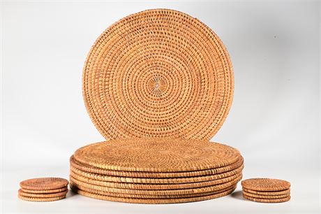 Rattan Placemats And Coasters