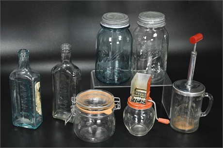 Vintage Jar and Bottle Collection