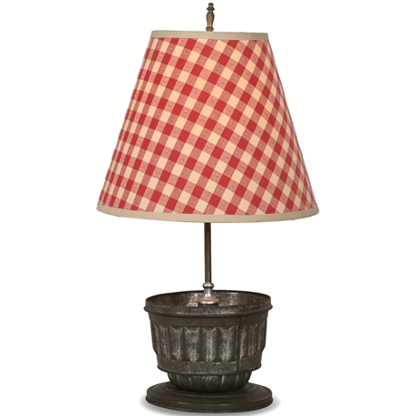 Farmhouse Style Lampshade Table Lamp