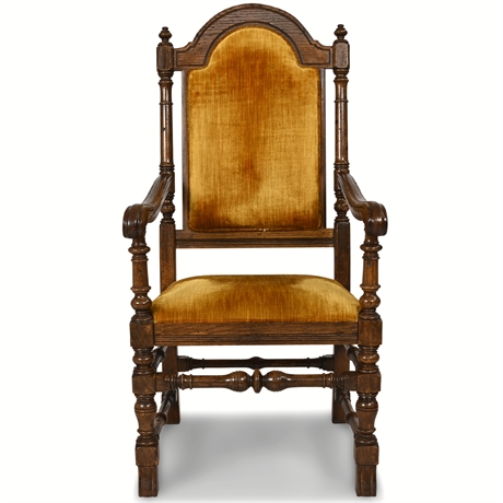 Ethan Allen® Baumritter Royal Charter Jacobean Oak Armchair