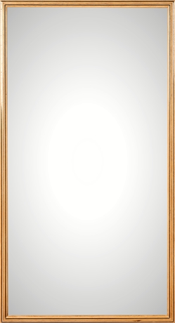 Henredon “Scene Two” Beveled Wall Mirror – Solid Wood Frame, Model 9601-04, 1985