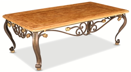 Spanish Baroque Style Iron Cocktail Table