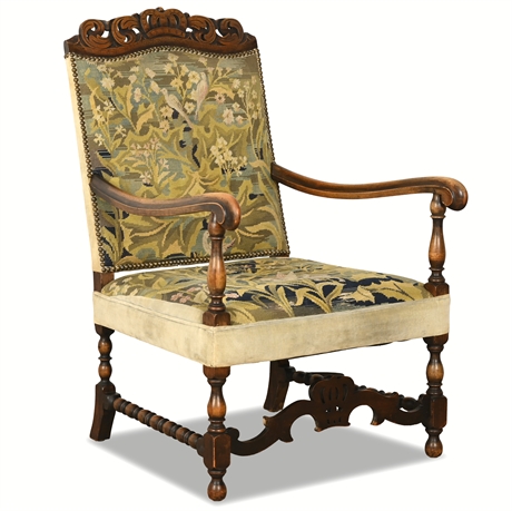 19th Century French Renaissance Revival Throne Chair