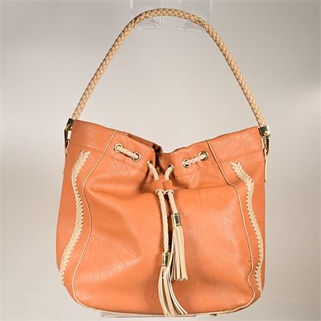 Charming Charlie Whipstitch Bucket Tote