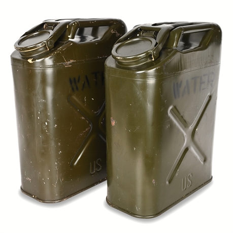 1981 USMC Metal Water Can – Olive Drab, DLA-400 81-C4362