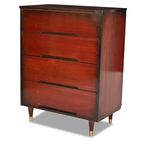 Mid-Century Mahogany 4-Drawer Chest