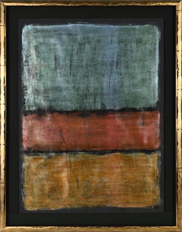 Nora Crass "Contrasts" — Acrylic on Paper, Signed, Framed