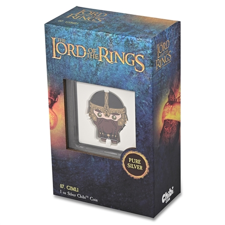 2021 Niue The Lord of the Rings GIMLI Chibi™ 1 oz .999 Silver Proof Coin #01747