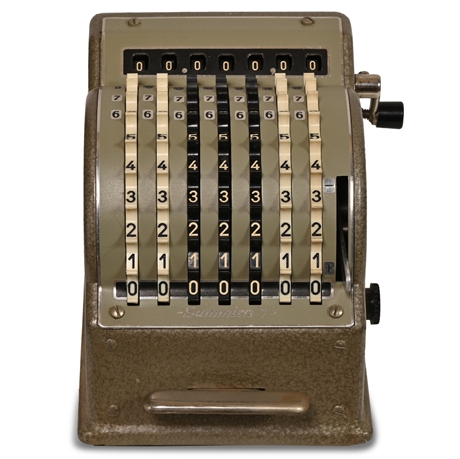 Vintage Mechanical German Calculator 'Summira 7'