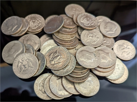 (50) JFK 1/2 Dollar Coins