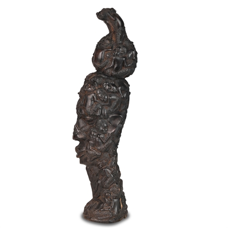 Makonde Carved African Bust
