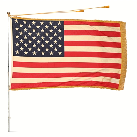 3x5' US Indoor Flag Set with Fringe