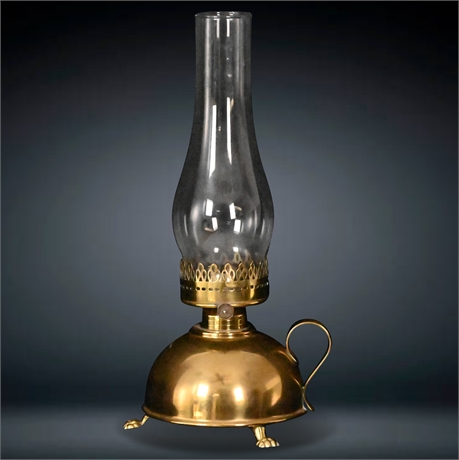 Vintage Brass Cape Cod Hand Lamp