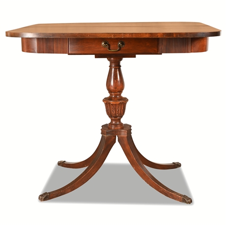 Georgian Style antique Mahogany Flip Top Game Table or Hall Console 32”