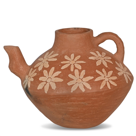 Vintage Mexican Ceramic Water Pitcher