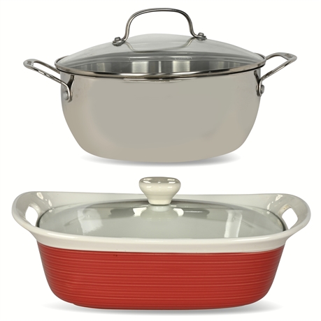 Dynamic Duo: Cuisinart Pot & Corningware Casserole